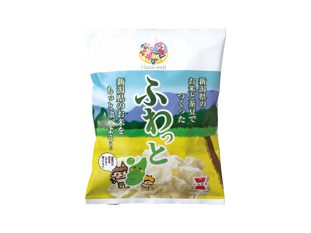 新潟県のお米と茶豆で作ったふわっと