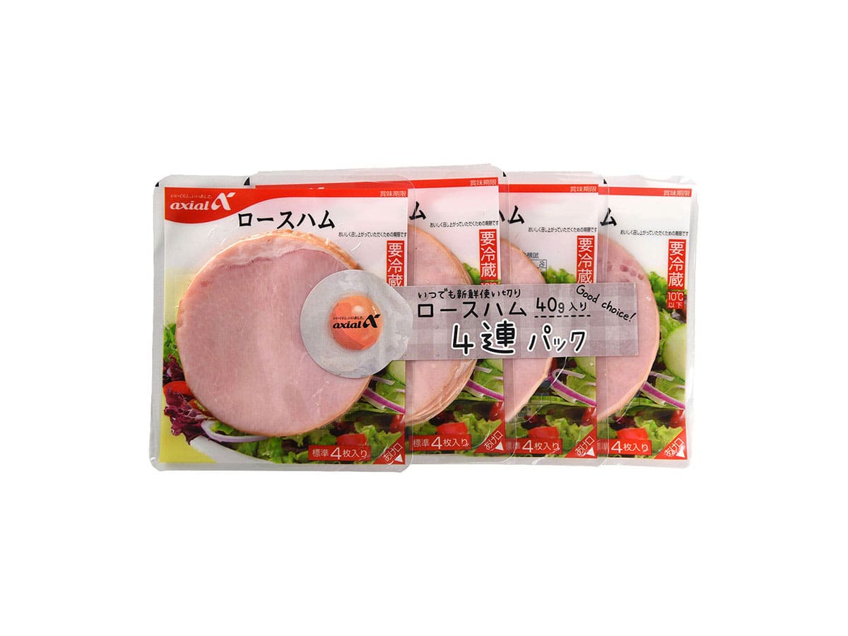 アクシアル ロースハム4連パック 原信ナルス